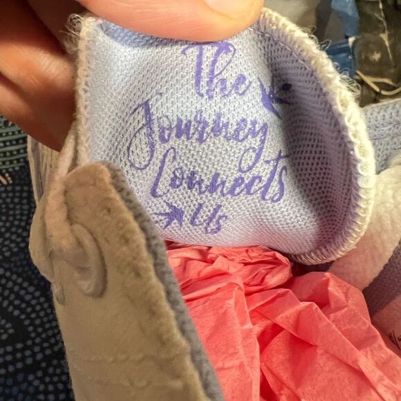 Converse All Star High Tops Junior 3 Disney Frozen White Elsa Glitter - Picture 12 of 12